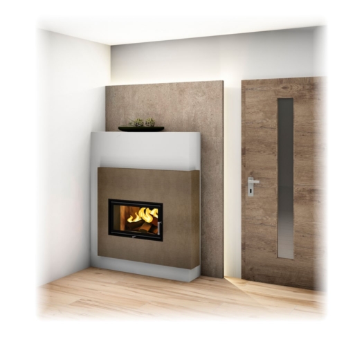 Moderner Grundofen als Tunnelofen, indirekte Beleuchtung