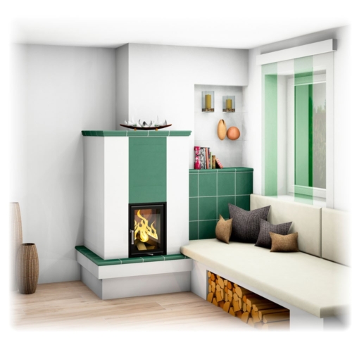 Kachelofen Landhaus mit Liege