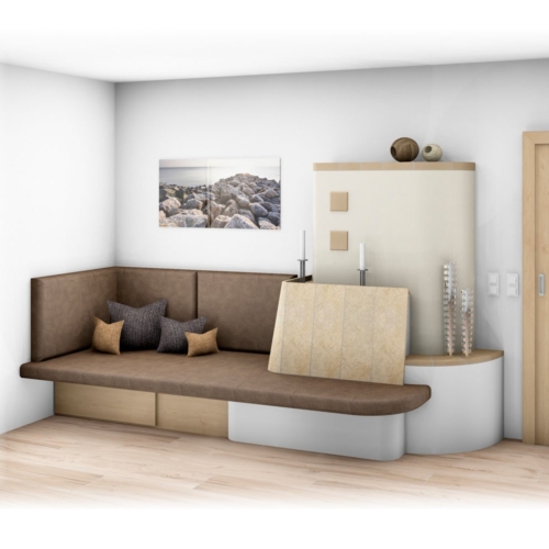 Kachelofen mit Liege