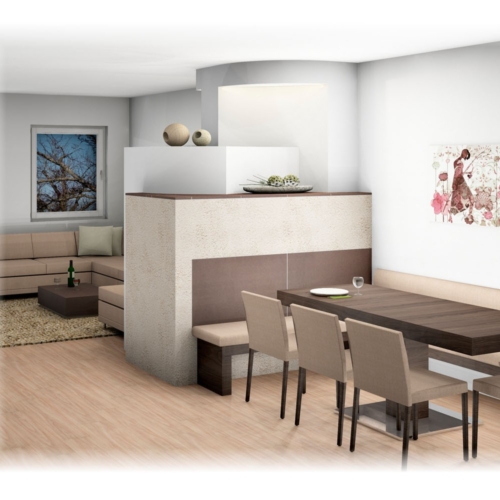 Kachelofen mit Eckbank