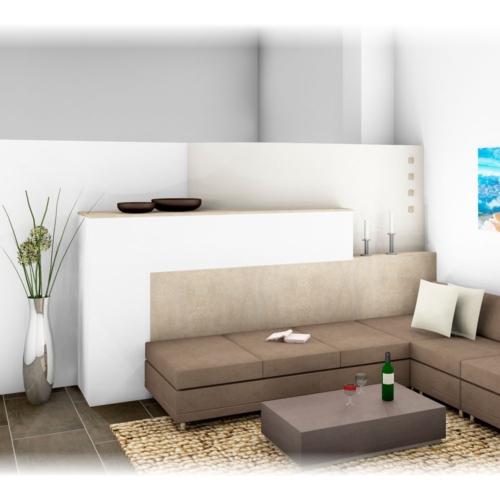 Kachelofen mit großer Liegefläche