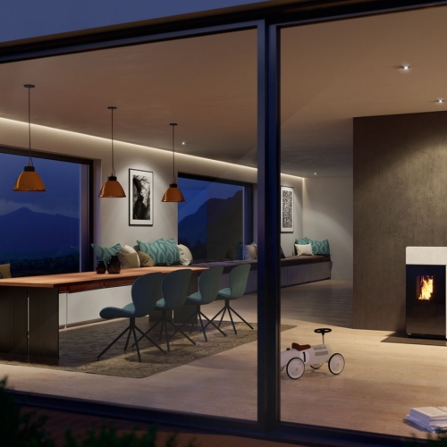 Pelletofen Rika DOMO Ambiente