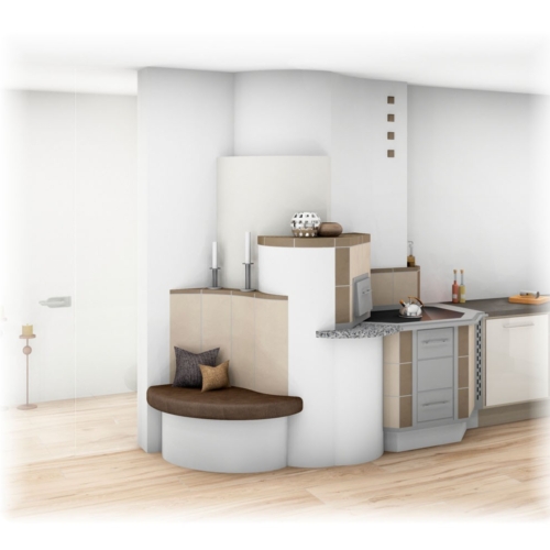 Tischherd Modern mit Bank_