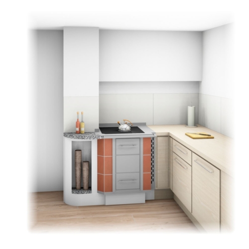 Tischherd mit Nische