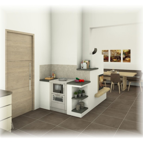 Fertigherd mit Nische