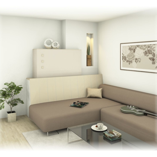 Kachelofen - mit Rückenlehne und Liegefläche