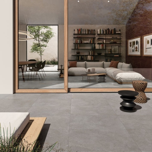 Übergang Wohnbereich auf Terrasse