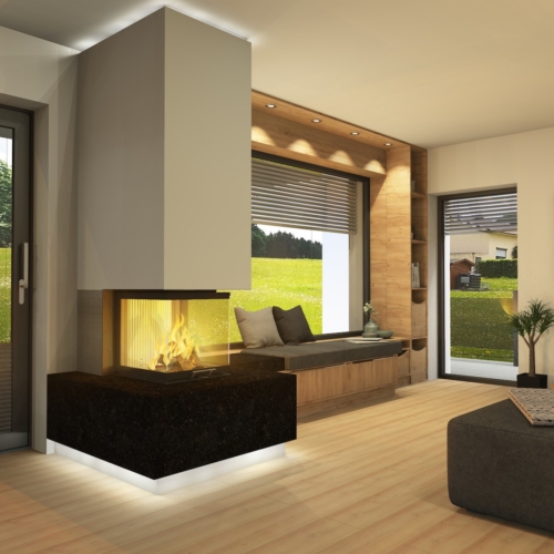Kamin mit Sitzfenster, Linz-Land