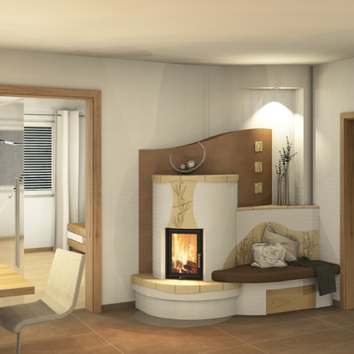 Kachelofen in Altenberg