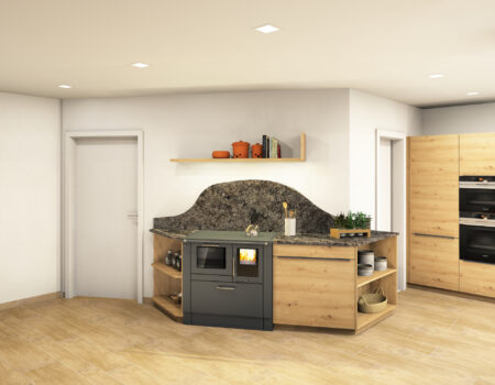 Holzofen zum Kochen in Unterweissenbach