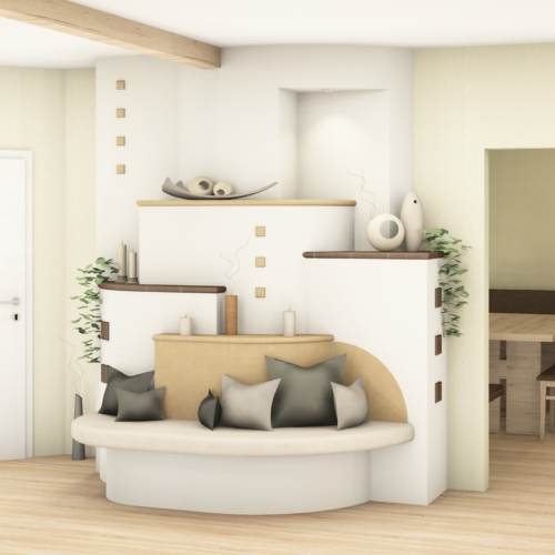 Traditioneller Kachelofen im Bezirk Freistadt