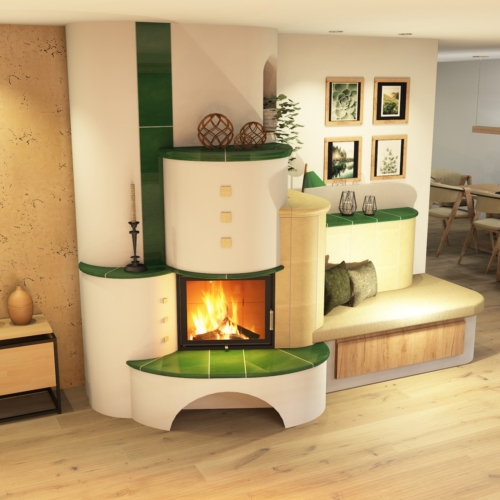 Rustikaler Kachelofen in Windhaag