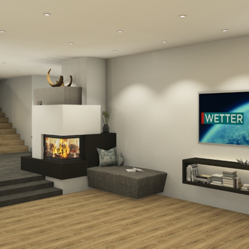 Heizkamin, kombiniert mit Stufen, Nähe St. Pölten