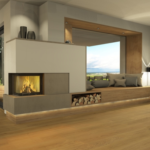 Kaminlösung mit Sitzfenster im Bezirk Freistadt